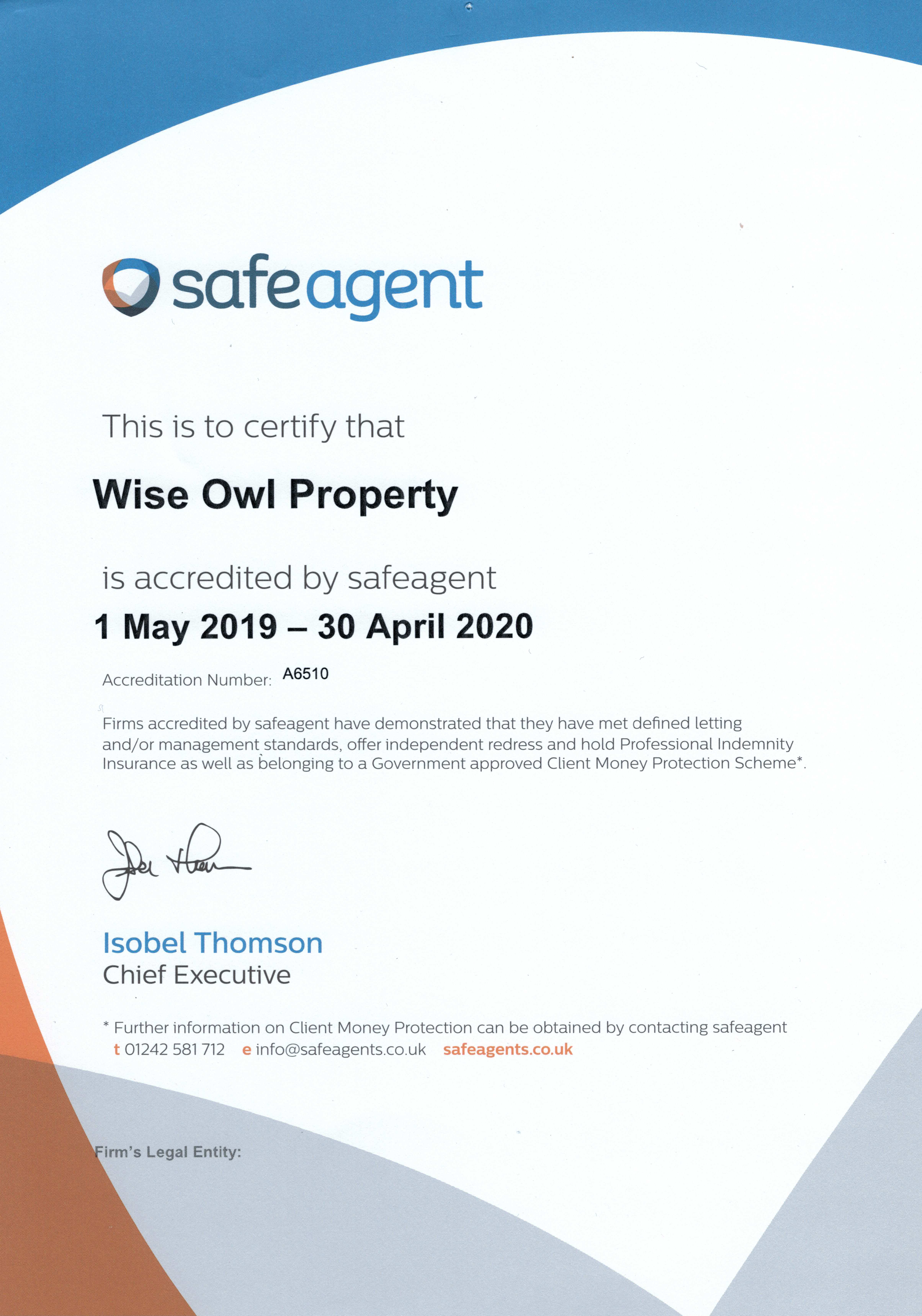 SafeAgent Wise Owl Property